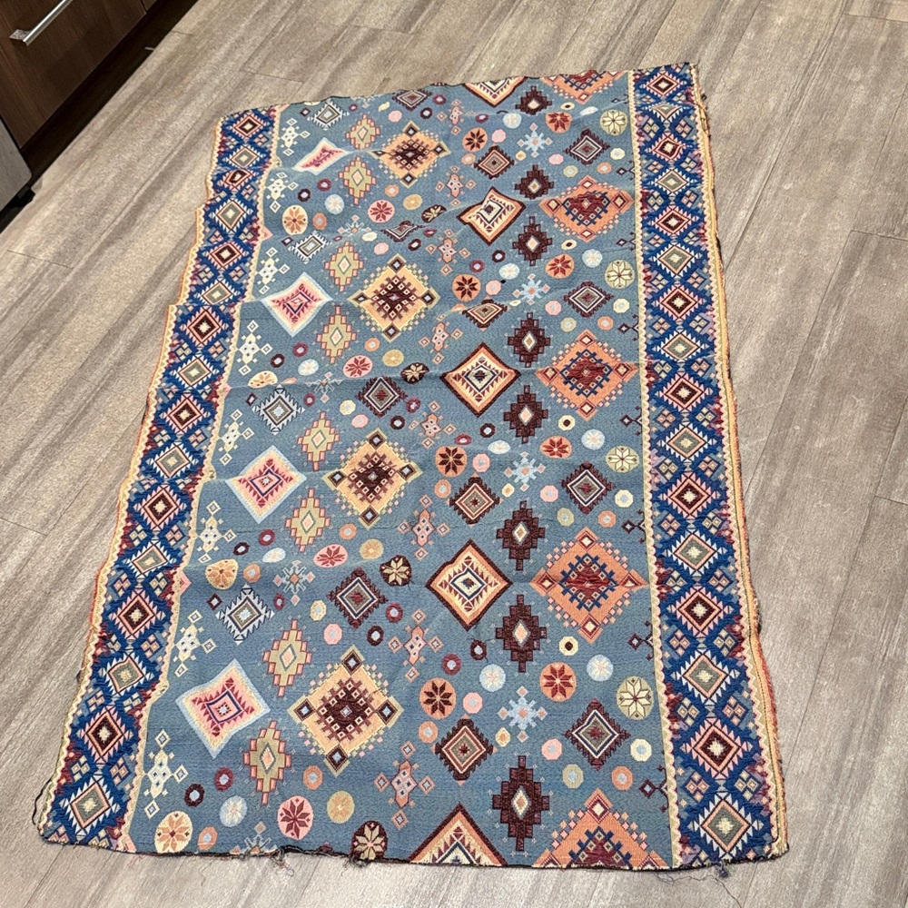 Multi Colored Geometric Textured Textile